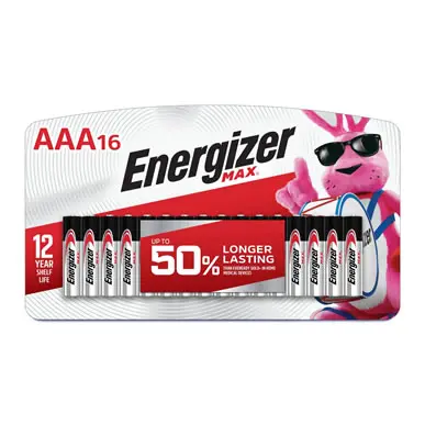 ENERGIZER® BATTERIES - AA AND AAA - (16-COUNT)