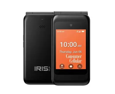 CONSUMER CELLULAR® IRIS EASY FLIP PHONE (8GB)