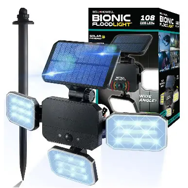 BELL HOWELL® BIONIC SOLAR FLOODLIGHT