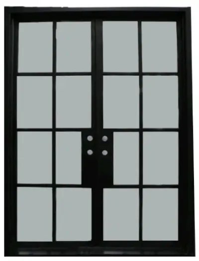 LION IRON FRENCH DOUBLE DOOR - (IRON)