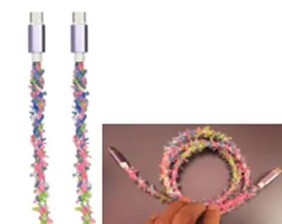 PLUSH BALL BRAIDED (TYPE-C to TYPE-C) DATA CABLE