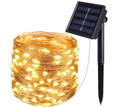 SOLAR POWERED LED STRING LIGHTS