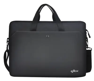 EBOX® 15.6" FASHION LAPTOP BAG | BLACK & GREY