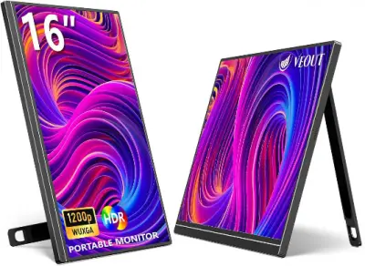 VEOUT® 16" PORTABLE MONITOR, 1920x1200P