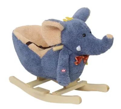 KIDS TOY PLUSH ROCKING HORSE