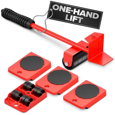 FURNITURE LIFTER TOOL & MOVING SLIDERS SET