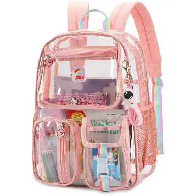 LISINUO® HEAVY-DUTY CLEAR BACKPACK