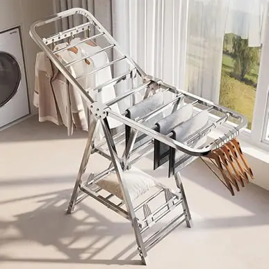 MIKEE® 3-TIER FOLDABLE CLOTHES DRYING RACK