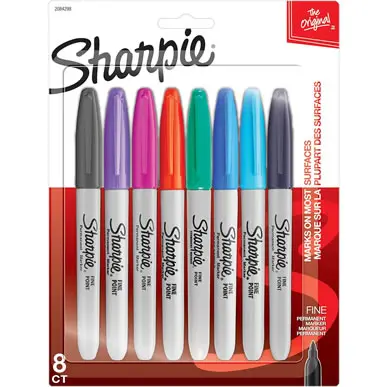 SHARPIE® PERMANENT MARKERS 8-COUNT