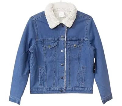 WOMEN'S SHERPA LINED DENIM JACKET