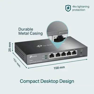 TP-LINK TL-R605  MULTI-WAN WIRED VPN ROUTER