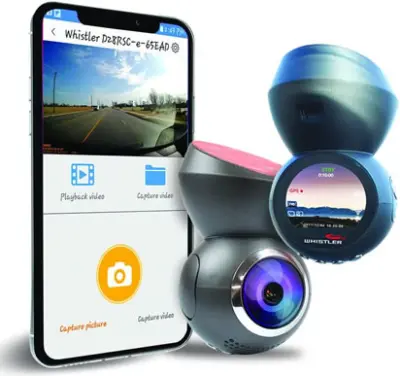 WHISTLER® 1080P DASH CAM WITH WIFI