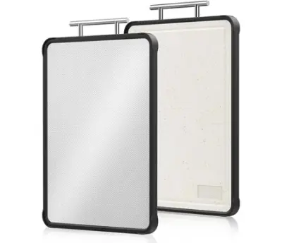 16" X 11" STAINLESS STEEL DOUBLE SIDED CUTTING BOARD