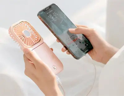 FOLDABLE FAN WITH POWER BANK
