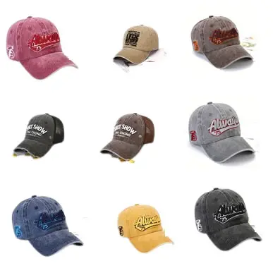 100% COTTON BASEBALL CAPS