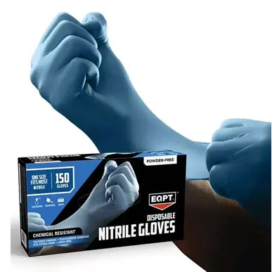MEDLINE® EQPT BLUE NITRILE GLOVES