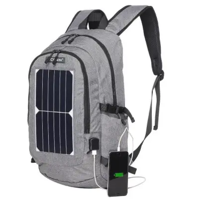 SOLAR PWR. LAPTOP BACKPACK