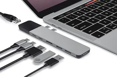 HYPER® USB C HUB, NET 6-IN-2 FOR MACBOOK PRO & AIR
