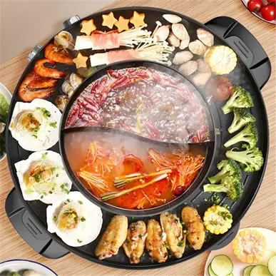 ANKYNE® 2-IN-1 ELECTRIC HOT POT GRILL COOKER