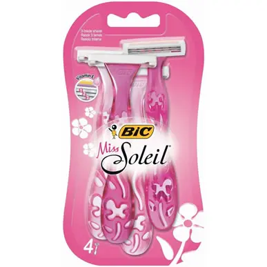 BIC® LADIES DISPOSABLE RAZOR (3 & 4 COUNT) PACKS