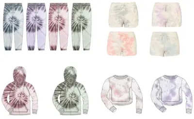 DREAMSICLE® TIE DYED TOPS & BOTTOMS