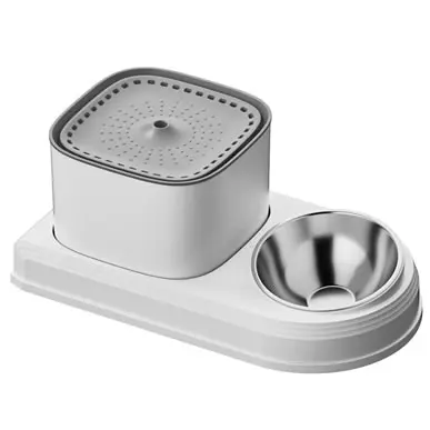 2-IN-1 CAT DRINKER AND FEEDING BOWL