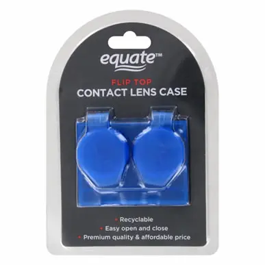 EQUATE™ FLIP TOP CONTACT LENS CASE.