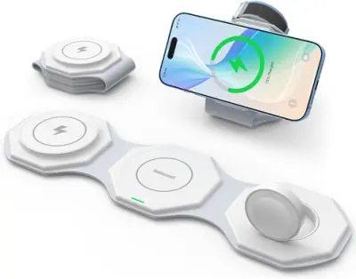 3-IN-1 FOLDABLE WIRELESS CHARGING STATION