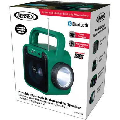 JENSEN® JEP-175 PORTABLE BLUETOOTH SPEAKER
