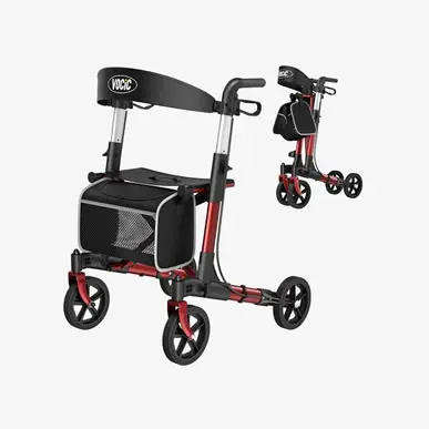VOCIC® LIGHTWEIGHT 4-WHEEL FOLDABLE WALKER