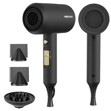 SHRATE® LIGHTWEIGHT IONIC HAIR DRYER WITH DIFFUSER