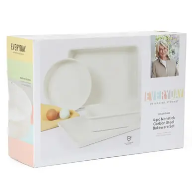 MARTHA STEWART® 4-PCS METAL BAKEWARE SET