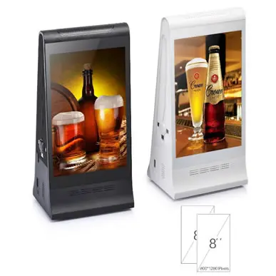 DOUBLE SIDED TABLETOP ADVERTISING SOLUTION