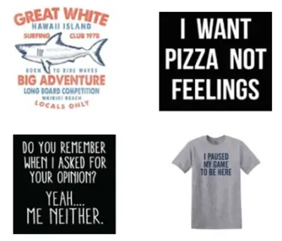 MEN & WOMEN PRINTED NAMES T-SHIRTS