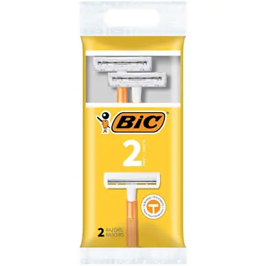BIC® 2 DISPOSABLE RAZORS FOR MEN