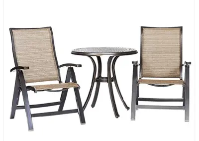 THREE (3 ) PIECE OUTDOOR BISTRO SET