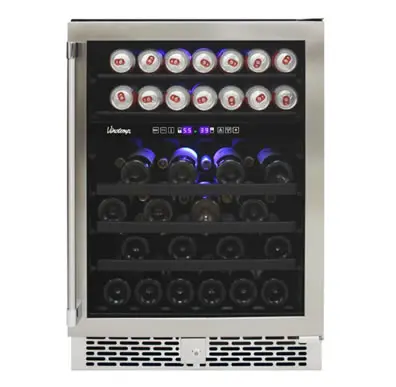 OUTDOOR DUAL-ZONE WINE & BEVERAGE COOLERS