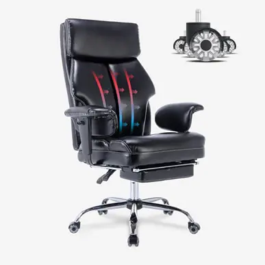 YAMOBO® BIG AND TALL OFFICE LEATHER CHAIR