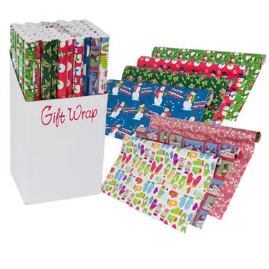 CHRISTMAS GIFT-WRAP PAPER ROLL COLLECTION