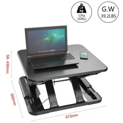 SIT STAND UP DESKTOP DESK RISER | CONVERTER