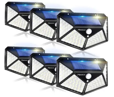 OUTDOOR LED SOLAR LIGHTS - SIX (6) PACK