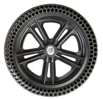 TWELVE INCHES (12") PLASTIC WHEEL-AIRLESS TIRE