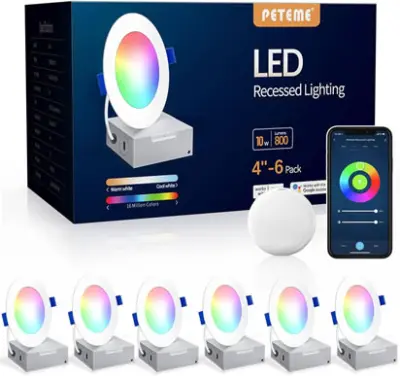 PETEME® LED SMART RECESSED LIGHTING 4 INCHES
