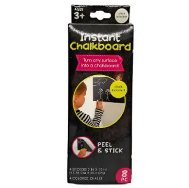 INSTANT CHALKBOARD WALLPAPER WITH CHALK SET