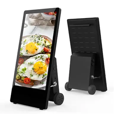 PORTABLE 55" 4K LCD DIGITAL SIGNAGE