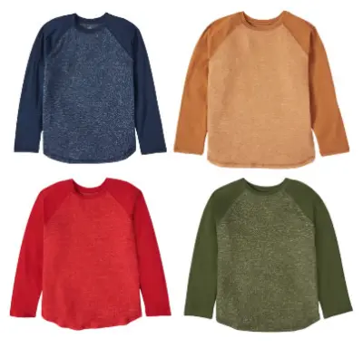 BOY'S CREW NECK LONG SLEEVES TOPS